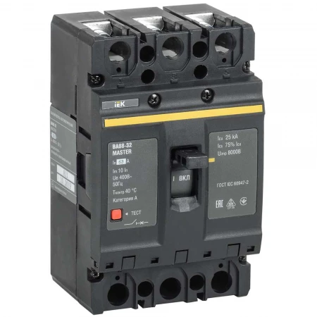 Выключатель автоматический ВА88-32 3Р 63А 25кА MASTER IEK SVA10-3-0063-02