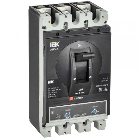 Автоматический выключатель в литом корпусе 3P типоразмер I 150кА 500А IEK AR-MCCB-3I-150-0500A-ATUC