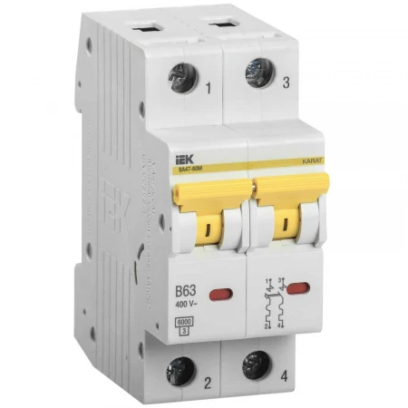 KARAT Автоматический выключатель ВА47-60M 2P D 32А 6кА IEK MVA31-2-032-D