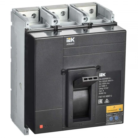 Автоматический выключатель в литом корпусе 3P типоразмер N 120кА 1000А IEK AR-MCCB-3N-120-1000A-ATUC