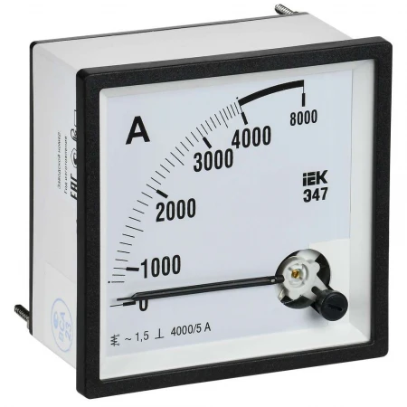 Амперметр Э47 4000/5А класс точности 1,5 96х96мм IEK IPA20-6-4000-E