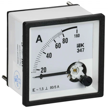 Амперметр Э47 40/5А класс точности 1,5 72х72мм IEK IPA10-6-0040-E