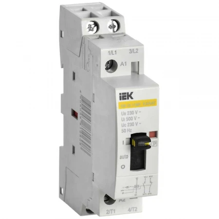 Контактор модульный с ручным управлением КМ20-11МР AC KARAT IEK MKK12-20-11