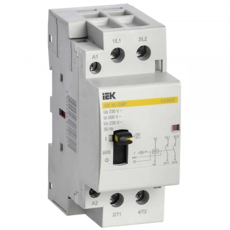 Контактор модульный с ручным управлением КМ40-20МР AC KARAT IEK MKK12-40-20