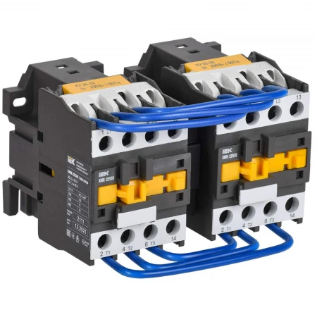 Контактор КМИ-22530 реверс 25А 230В/АС3 2NO IEK KKM23-025-230-20-1