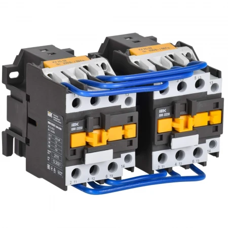 Контактор КМИ-23230 реверс 32А 230В/АС3 2NO IEK KKM23-032-230-20-1