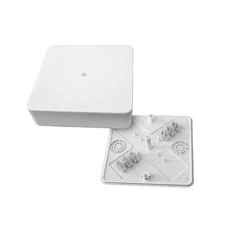 Коробка разветвительная КМР-030-032кг наружная (100х100х28) белая с клеммником EKF PROxima plc-kmr-030-032kg