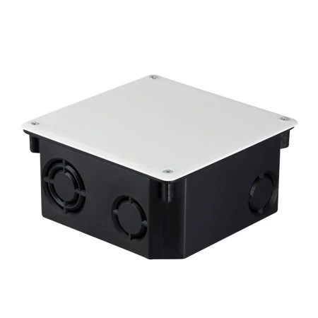 Коробка распаячная КМТ-010-006 с крышкой для твердых стен (107х107х50) с саморезами IP20 EKF PROxima plc-kmt-010-006
