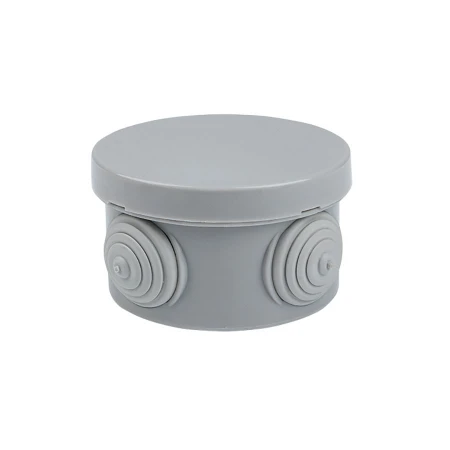 Коробка распаячная КМР-040-038 с крышкой наружная (65х40) 4 мембранных ввода IP54 розничный стикер EKF PROxima plc-kmr-040-038-r