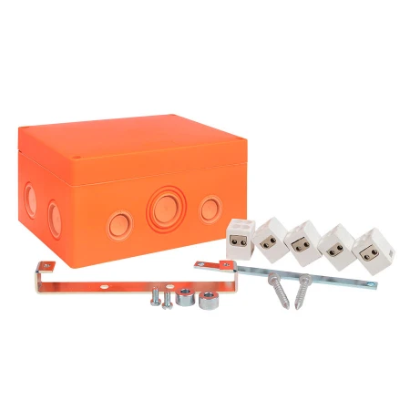 Коробка распаячная огнестойкая (176х126х74) 5 двойных кк/1,5-10мм²/12 мв IP66 EKF PROxima plc-kmrf-176-510-2