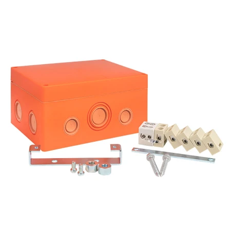 Коробка распаячная огнестойкая (176х126х74) 5 кк/1,5-10мм²/12 мв IP66 EKF PROxima plc-kmrf-176-510