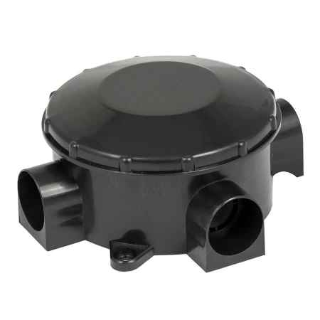 Коробка распаячная КМР-040-040б трехрожковая черная (70х35) EKF PROxima plc-kmr-040-040b