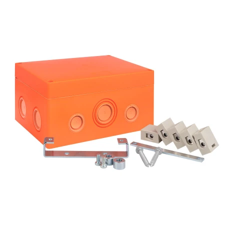 Коробка распаячная огнестойкая (176х126х74) 5 кк/1,5-16мм²/12 мв IP66 EKF PROxima plc-kmrf-176-516