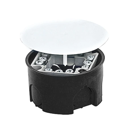 Коробка распаячная КМТ-010-019 для подштукатурного монтажа с клеммником и крышкой (74х42) EKF PROxima plc-kmt-010-019