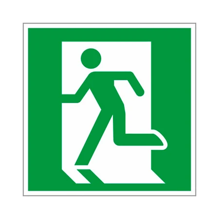 Знак "Выход здесь" (левосторонний) 200х200мм EKF PROxima an-5-01