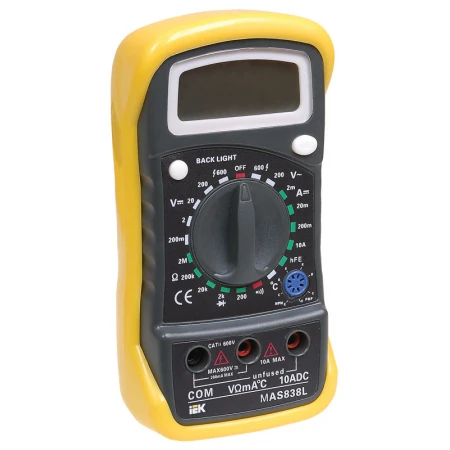 Мультиметр цифровой MASTER MAS838L IEK TMD-3L-838