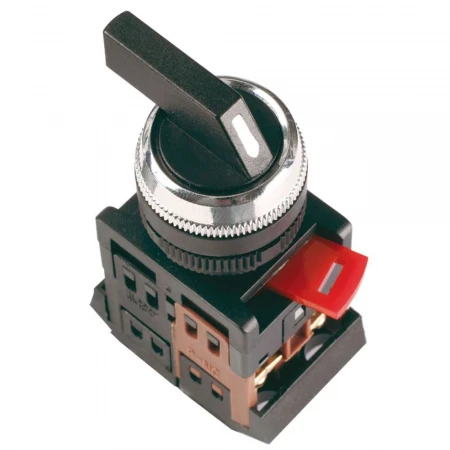 Переключатель АLСLR-22 на 3 положения "I-O-II" 1з+1р черный IEK BSW10-ALCLR-3-K02