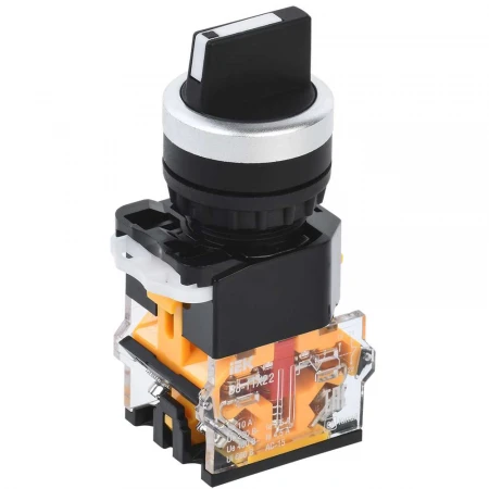 Переключатель D8-11X22 на 2 положения 1з+1р черный IEK BSW30-11X22-3-24-2-K02