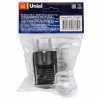 Переходник сетевой Uniel 1гн с/з S-GES1-10S Black UL-00010562