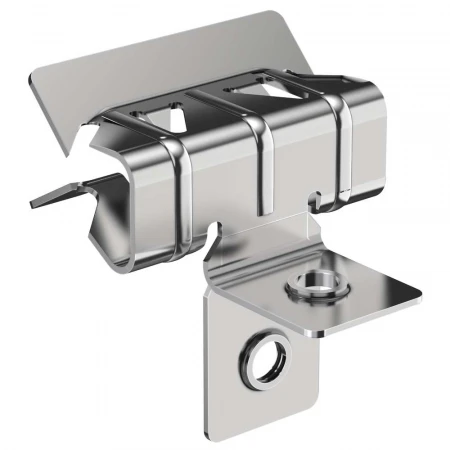 Зажим балочный вертикальный 1-5мм с отгибом и резьбой М8 HDZ IEK CME21-BZOR-08-HDZ