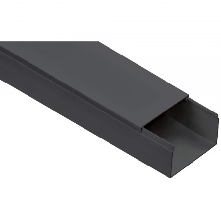 Кабель-канал 80х60 "ЭЛЕКОР" черный (8м) IEK EL-KK10-080-060-1-K02