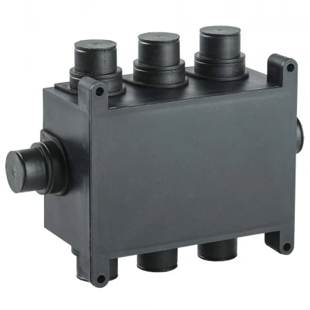 Коробка распаячная 118х76х60мм для монолитного строительства черная IEK UKM10-118-076-060-O-K02