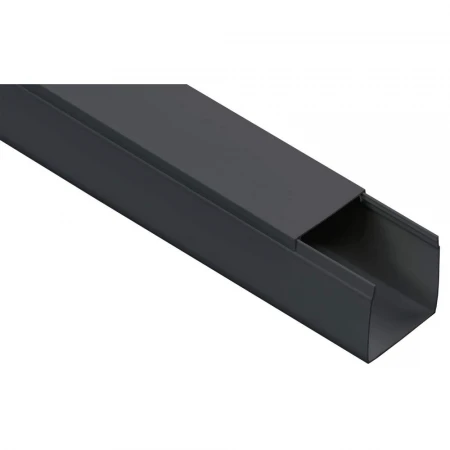 Кабель-канал 60х60 "ЭЛЕКОР" черный (12м) IEK EL-KK10-060-060-1-K02