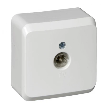 ТВ-розетка Systeme Electric Этюд белая TVA-002B