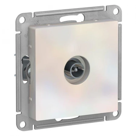 ТВ-розетка Systeme Electric AtlasDesign жемчужная ATN000493