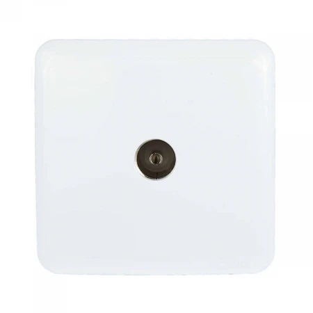 ТВ-розетка оконечная Lezard Viola белая 751-0200-130