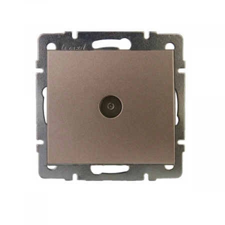 ТВ-розетка оконечная Lezard Rain бронза 703-3188-130
