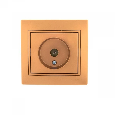 ТВ-розетка оконечная Lezard Mira золото 701-1313-130
