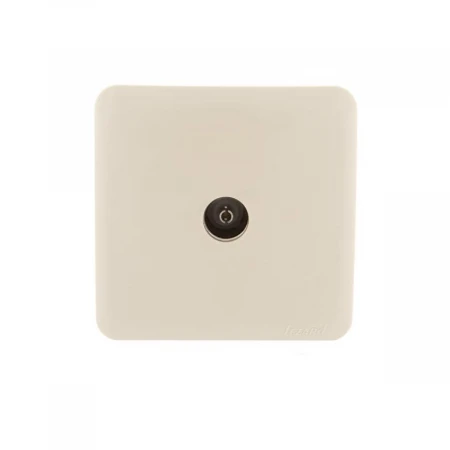 ТВ-розетка проходная Lezard Viola кремовая 751-0300-129