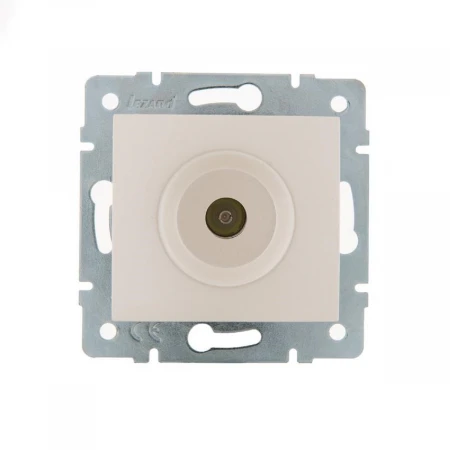 ТВ-розетка оконечная Lezard Karina белый жемчуг 707-3088-130