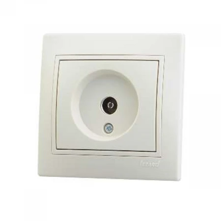 ТВ-розетка оконечная Lezard Mira кремовая 701-0303-130