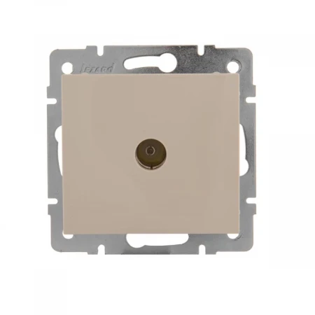 ТВ-розетка оконечная Lezard Rain кремовая 703-0388-130