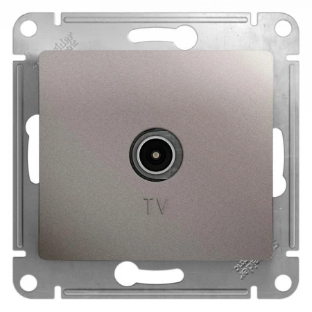 ТВ-розетка Systeme Electric Glossa платина GSL001293