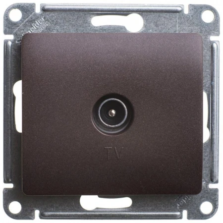 ТВ-розетка Systeme Electric Glossa шоколад GSL000891