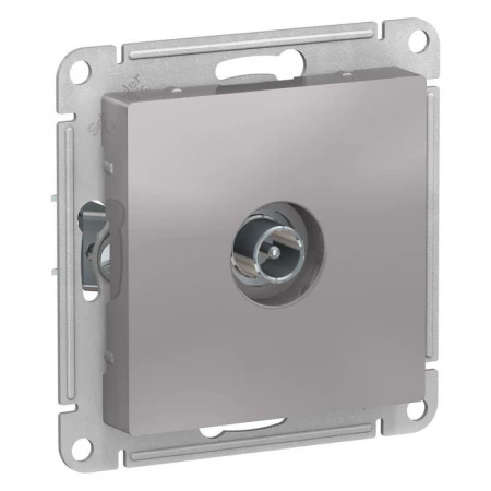 ТВ-розетка оконечная Systeme Electric AtlasDesign алюминий ATN000391