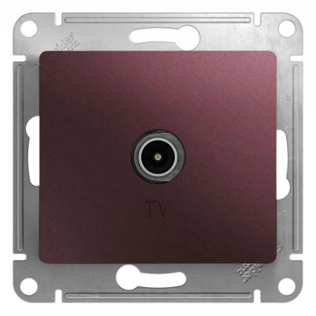 ТВ-розетка Systeme Electric Glossa баклажановая GSL001193
