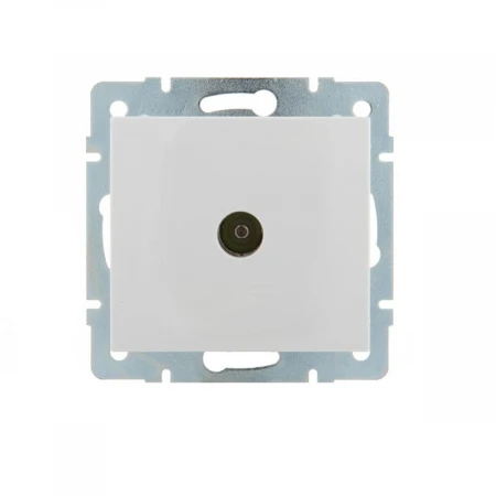 ТВ-розетка проходная Lezard Rain белая 703-0288-129