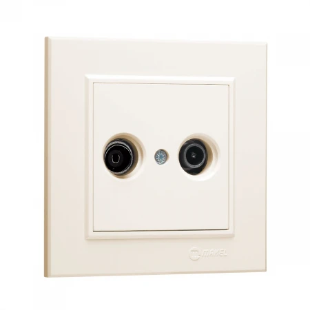 Розетка тv и радио концевая 1,5 db Makel Karea 56010065