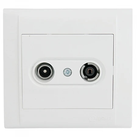Розетка тv и радио прох. 7 db Makel Defne 42001060
