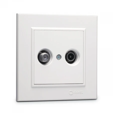 Розетка тv-sat концевая 1 db Makel Karea 56001098