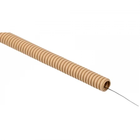 ELASTA Труба гофрированная ПВХ d=20мм с зондом сосна (25м) IEK ET-TG21-121-020-025-K34