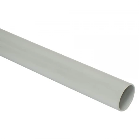 Труба гладкая жесткая ПВХ d=40мм серая 3м (24м/компл) IEK CTR10-040-K41-024I