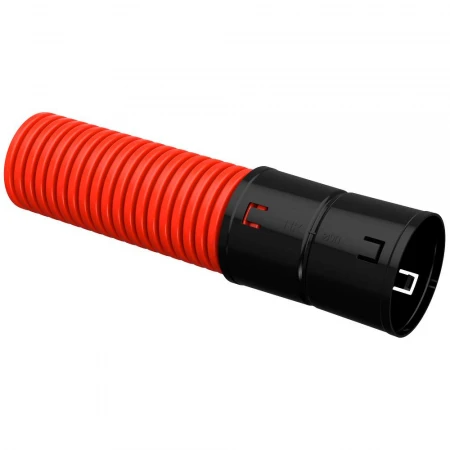 Труба гофрированная двустенная ПНД d=90мм красная (50м) IEK CTG12-090-K04-050-R