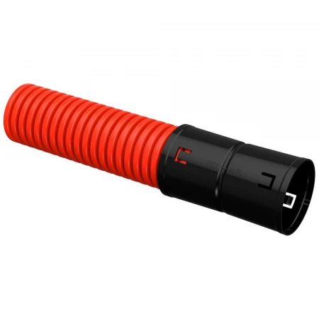 Труба гофрированная двустенная ПНД d=75мм красная (100м) IEK CTG12-075-K04-100-R