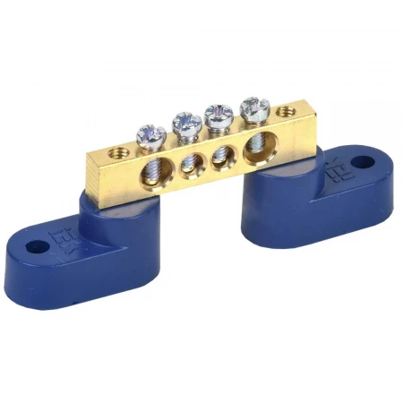 Шина N "ноль" на двух угловых изоляторах ШНИ-6х9-4-У2-С IEK YNN10-69-4C2-K07