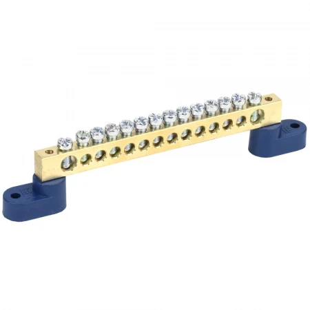 Шина N "ноль" на двух угловых изоляторах ШНИ-8х12-14-У2-С IEK YNN10-812-14C2-K07